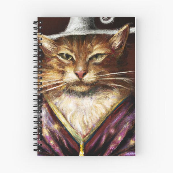 Item preview, Simon the Cat, wearing his wizard's hat (Baroque) designed and sold by thecatandkettle.