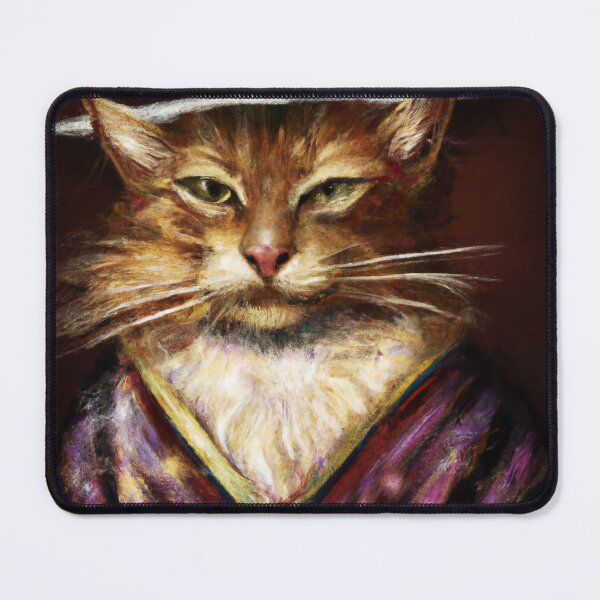 Item preview, Simon the Cat, wearing his wizard's hat (Baroque) designed and sold by thecatandkettle.