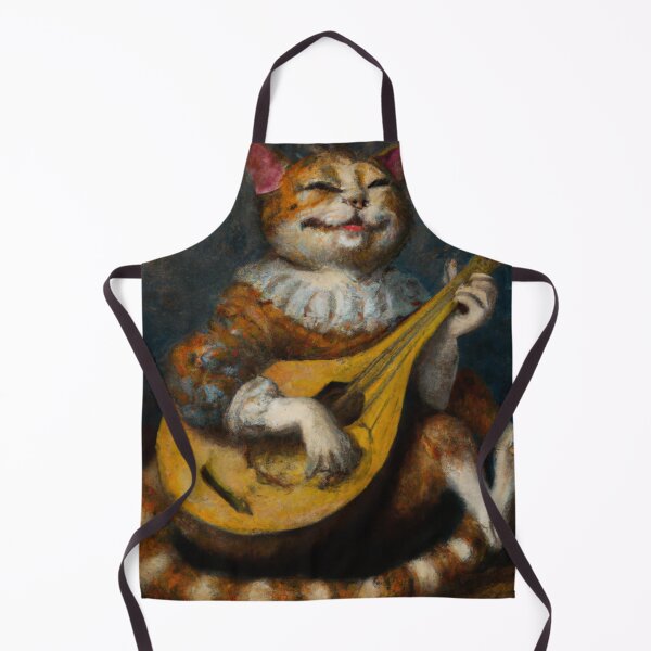 Item preview, Frans the Cat, playing his lute (Baroque) designed and sold by thecatandkettle.