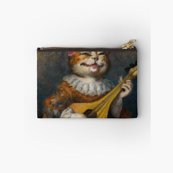 Item preview, Frans the Cat, playing his lute (Baroque) designed and sold by thecatandkettle.