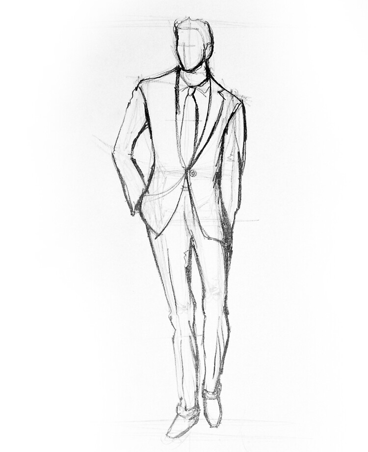 How to draw a man figure – I Draw Fashion