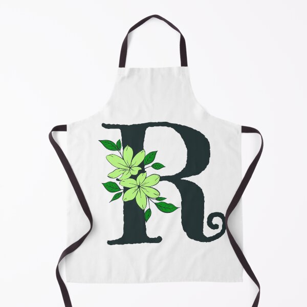 Item preview, Green floral R monogram designed and sold by Coffee Lifestyle.