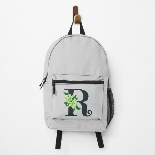 Item preview, Green floral R monogram designed and sold by Coffee Lifestyle.