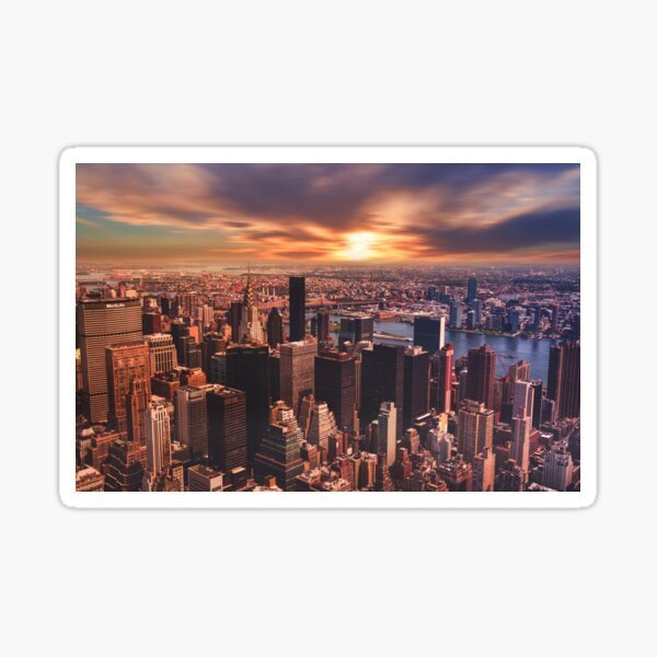 “Wallpaper of new york city” Sticker for Sale by MadLeader | Redbubble