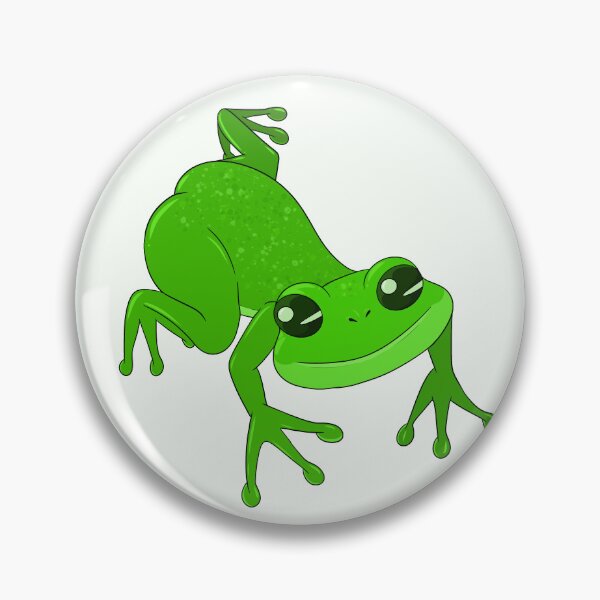 Item preview, Cartoon Tree Frog Kitsune’s Cutie Pie Animal Series (Hopper) designed and sold by TheFoxyWolfShop.