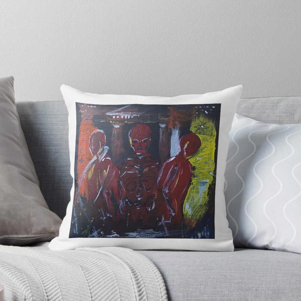 Vista previa del artículo con la obra «Cojín», diseñado y vendido por theMachineGod.