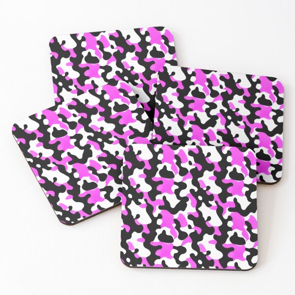 Item preview, Pink White and Black Camo Pattern designed and sold by Evolvity.