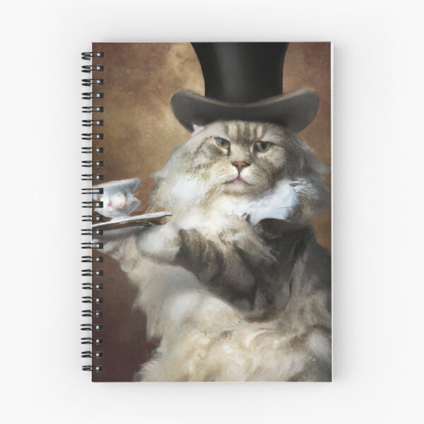 Item preview, Wolfgang the Cat, wearing a top hat (Baroque) designed and sold by thecatandkettle.