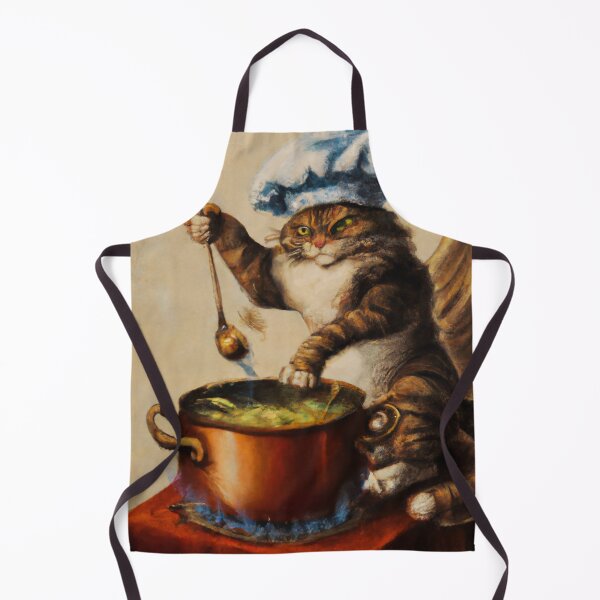 Item preview, Fabrice the Cat, soup chef (Baroque) designed and sold by thecatandkettle.