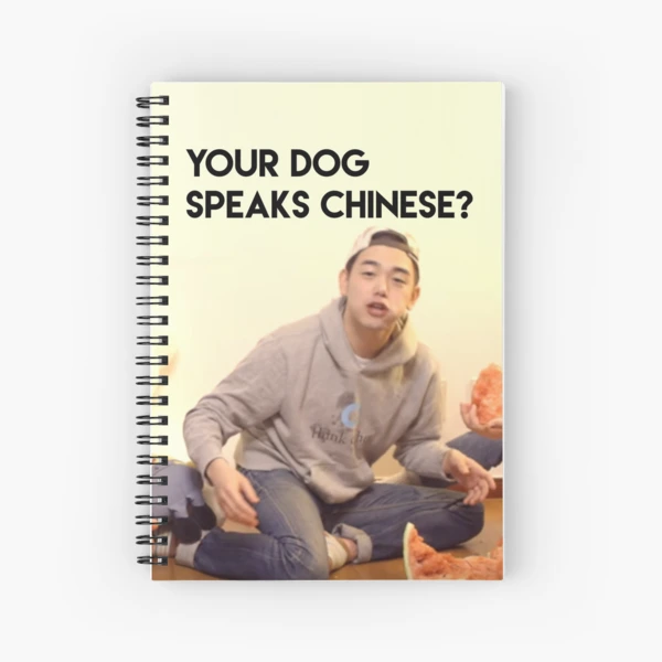 Eric Nam - Your Dog Speaks Chinese? Spiral Notebook for Sale by mangomilk