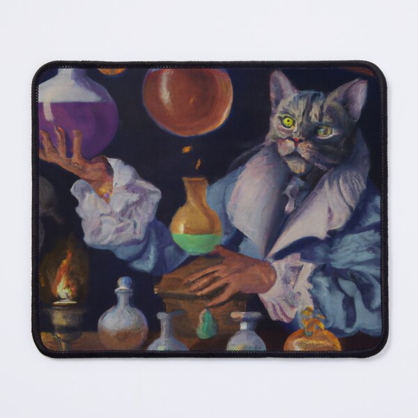 Item preview, Whitney the Cat, performing an experiment (Baroque) designed and sold by thecatandkettle.