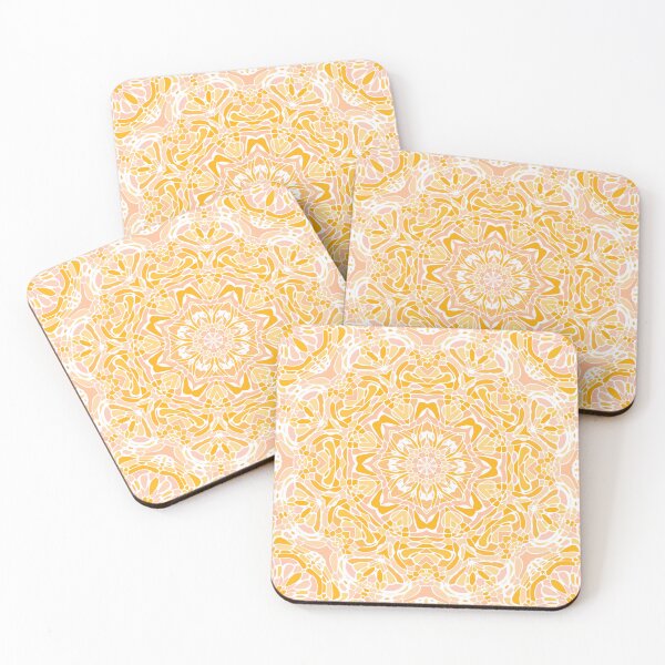 Item preview, Shine Mandala in Pink and Yellow designed and sold by Kelly Dietrich Mandala & Fractal Art.