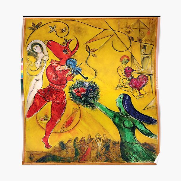 Musique Marc Chagall Poster