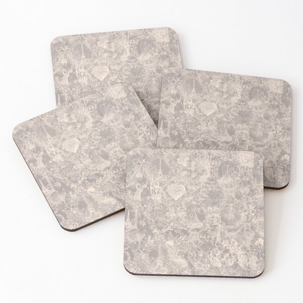 Item preview, Pewter Romantic Angels Flowers French Vintage Eifel Tower Toile Design designed and sold by IZiets.