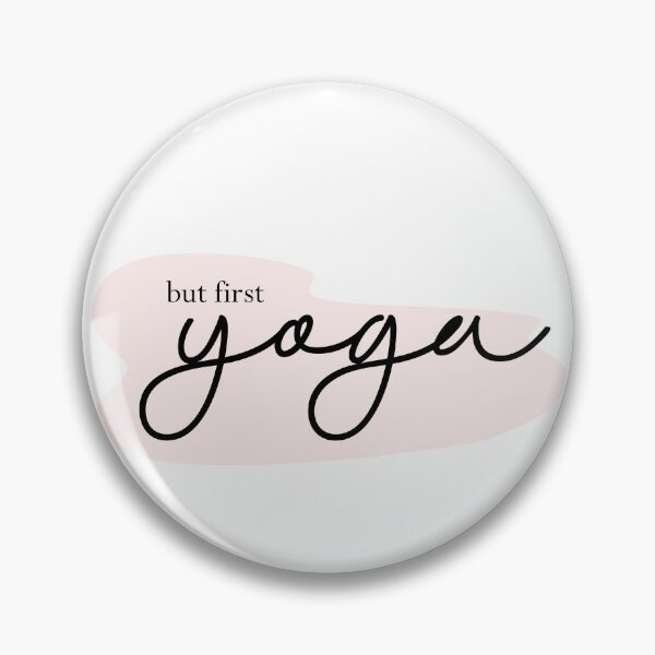 Item preview, Okay, But First Yoga Cursive designed and sold by shirabee.