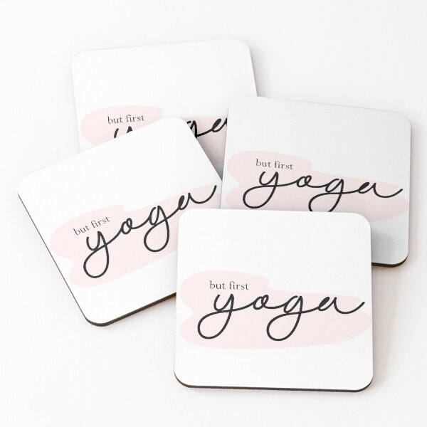 Item preview, Okay, But First Yoga Cursive designed and sold by shirabee.