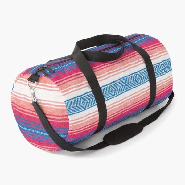Item preview, Authentic mexican blanket pastel colors pink serape saltillo falsa poncho vibrant color southwest pattern designed and sold by T-Mex.