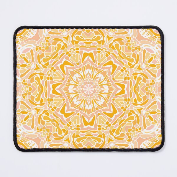 Item preview, Shine Mandala in Pink and Yellow designed and sold by Kelly Dietrich Mandala & Fractal Art.