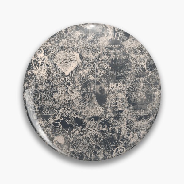 Item preview, Old Gray Romantic Angels Flowers French Vintage Eifel Tower Toile Design designed and sold by IZiets.