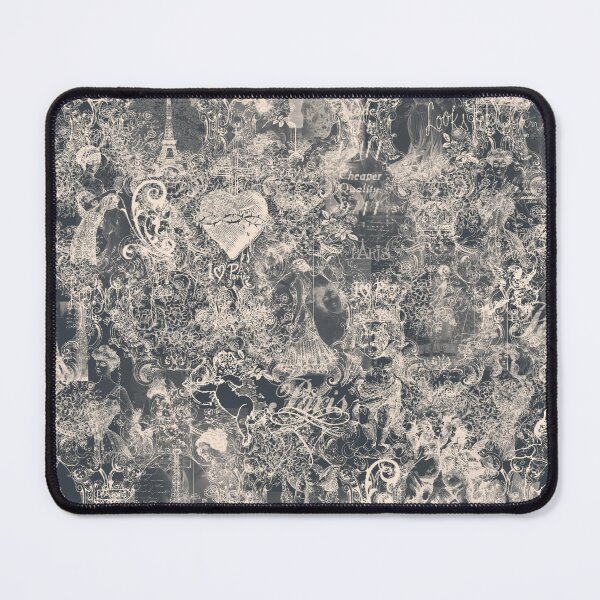 Item preview, Old Gray Romantic Angels Flowers French Vintage Eifel Tower Toile Design designed and sold by IZiets.