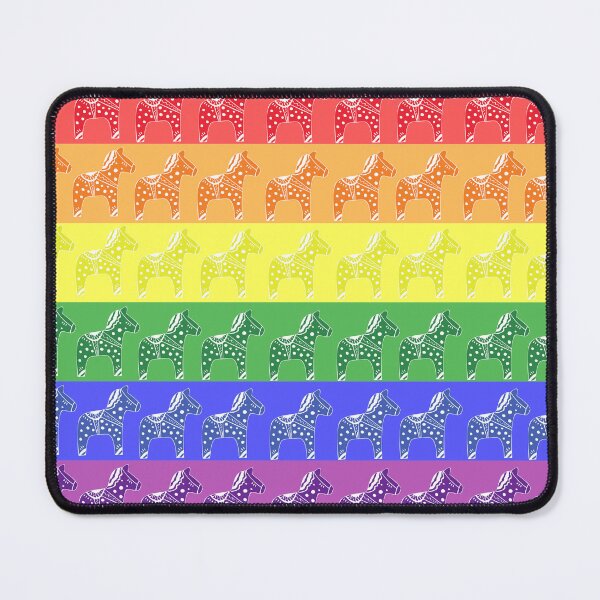Item preview, Dala Horse Pride Flag designed and sold by BreezyBalloon.