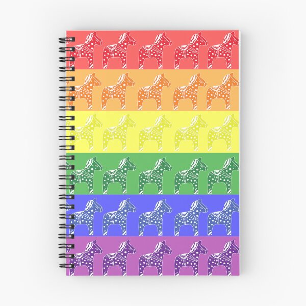 Item preview, Dala Horse Pride Flag designed and sold by BreezyBalloon.