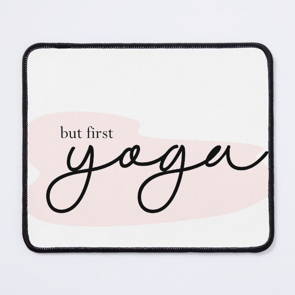 Item preview, Okay, But First Yoga Cursive designed and sold by shirabee.