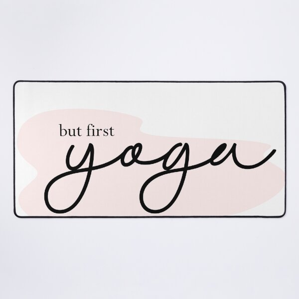 Item preview, Okay, But First Yoga Cursive designed and sold by shirabee.