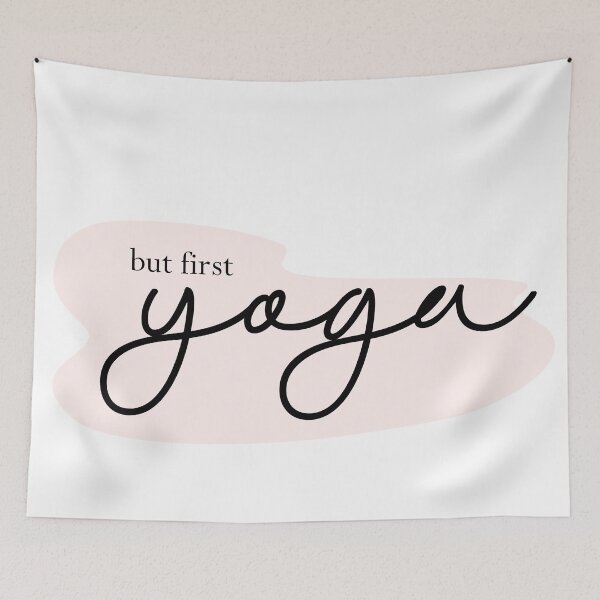 Item preview, Okay, But First Yoga Cursive designed and sold by shirabee.