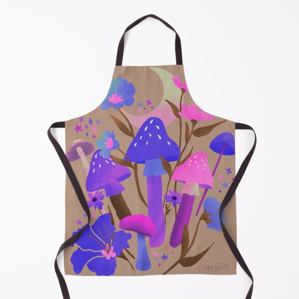 Artikelvorschau, Pilze und Blumen in Neon und Beige entworfen und verkauft von Lenecreates.