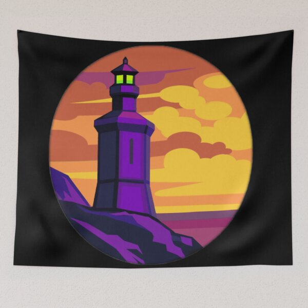 Item preview, Beach Light House Art Board Print designed and sold by Artistic Mind.