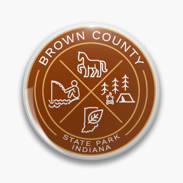 Item preview, Brown County State Park Indiana Heraldic Logo designed and sold by VanyaKar.