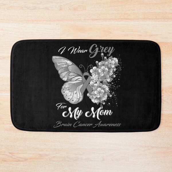 Item preview, I Wear Grey For My Mom Brain Cancer Awareness Butterfly Ribbon Gifts designed and sold by Adropine.