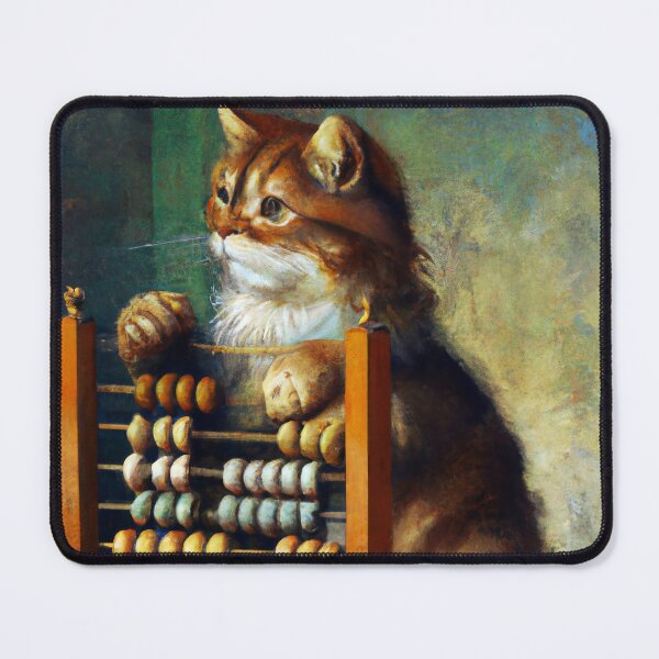 Item preview, Addicus the Cat, using an abacus (Romanticism) designed and sold by thecatandkettle.