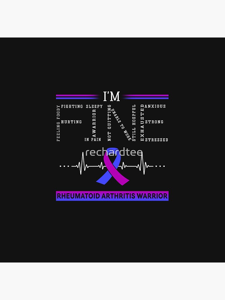 I'm Fine Rheumatoid Arthritis Warrior Support Rheumatoid Arthritis  Awareness Gifts Greeting Card for Sale by rechardtee