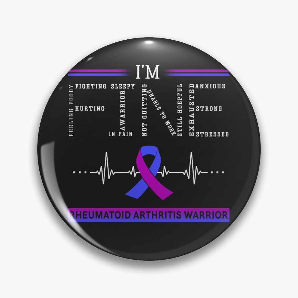 I'm Fine Rheumatoid Arthritis Warrior Support Rheumatoid Arthritis  Awareness Gifts Greeting Card for Sale by rechardtee