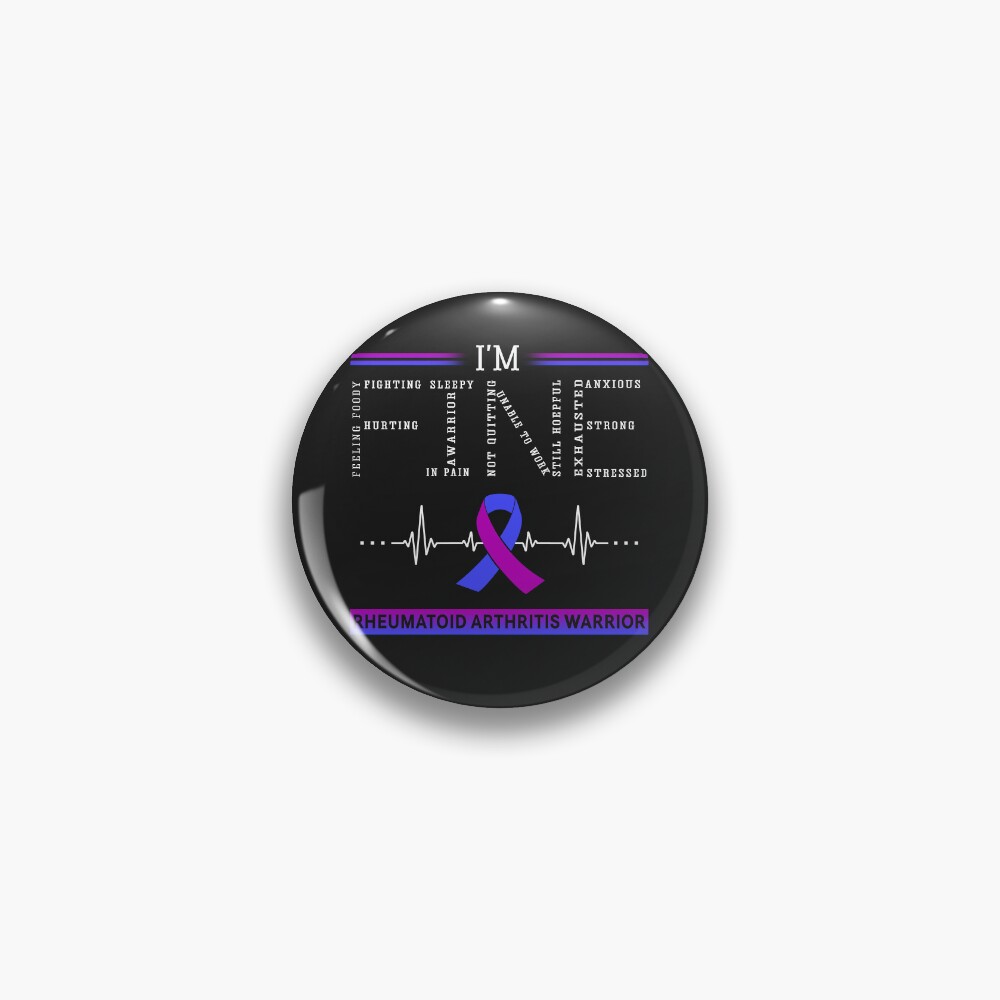 I'm Fine Rheumatoid Arthritis Warrior Support Rheumatoid Arthritis  Awareness Gifts Greeting Card for Sale by rechardtee