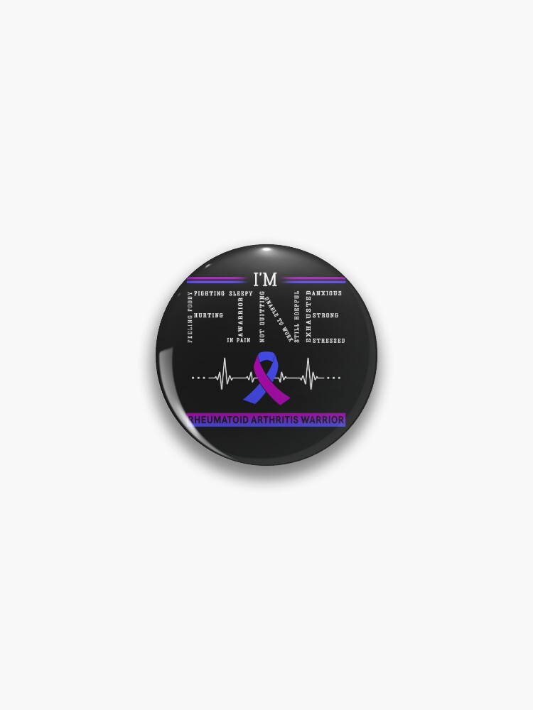 Faith Hope Love Rheumatoid Arthritis Awareness Support Rheumatoid Arthritis  Warrior Gifts - Rheumatoid Arthritis Awareness - Pin