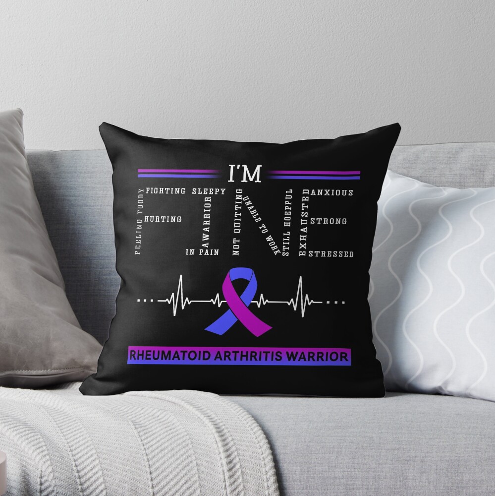 I'm Fine Rheumatoid Arthritis Warrior Support Rheumatoid Arthritis  Awareness Gifts Greeting Card for Sale by rechardtee