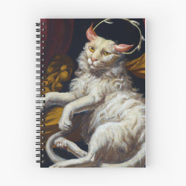 Item preview, Pan the Cat, lounging in gold and crimson (Baroque) designed and sold by thecatandkettle.