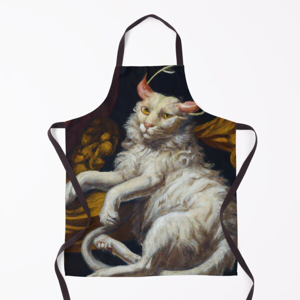 Item preview, Pan the Cat, lounging in gold and crimson (Baroque) designed and sold by thecatandkettle.