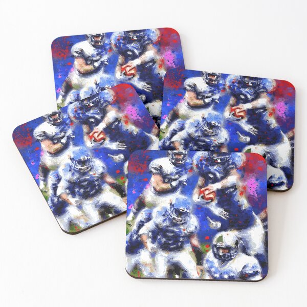 Item preview, American football, paint splatter expressionism oil painting designed and sold by Scoopivich.
