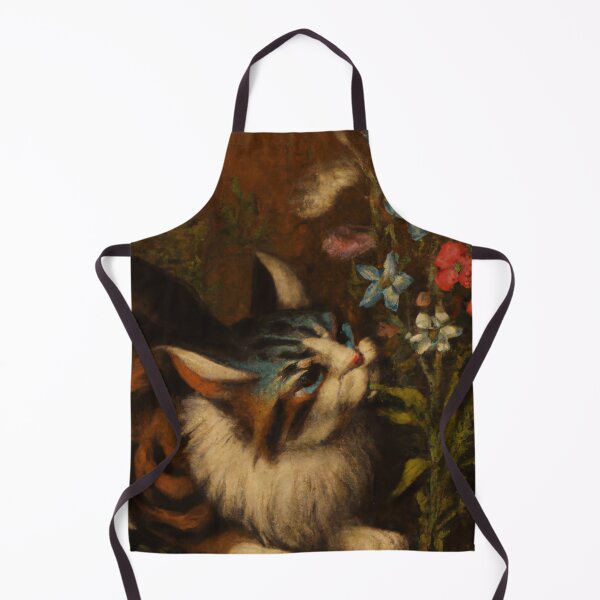 Item preview, Iris the Cat, smelling the flowers (Baroque) designed and sold by thecatandkettle.