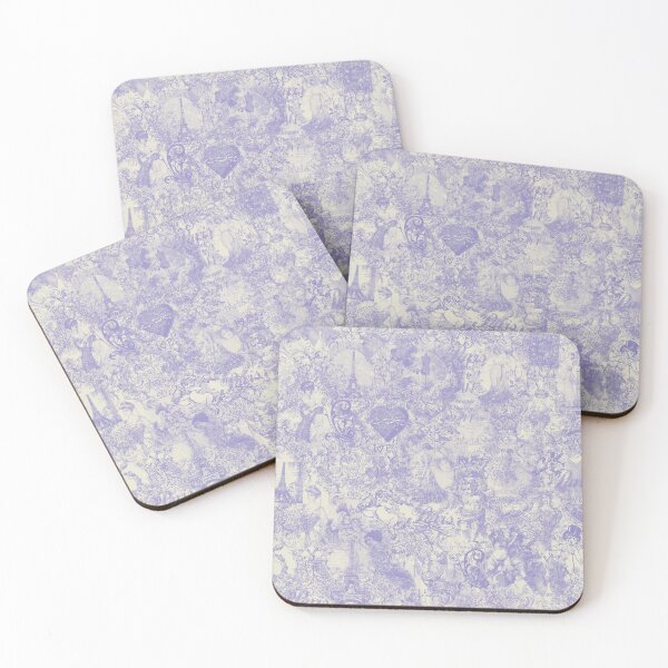 Item preview, Blue Romantic Angels Flowers French Vintage Eifel Tower Toile Design designed and sold by IZiets.