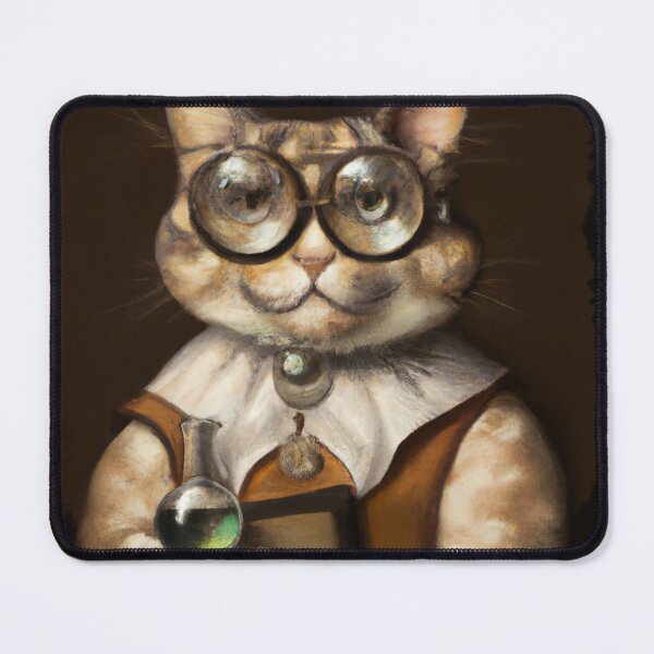 Item preview, Quill the Cat, wearing spectacles (Baroque) designed and sold by thecatandkettle.