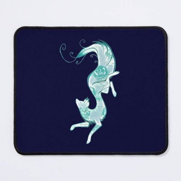 Item preview, Sea-green rosy fox digitally enhanced illustration designed and sold by Corinne Alexa Jackson.