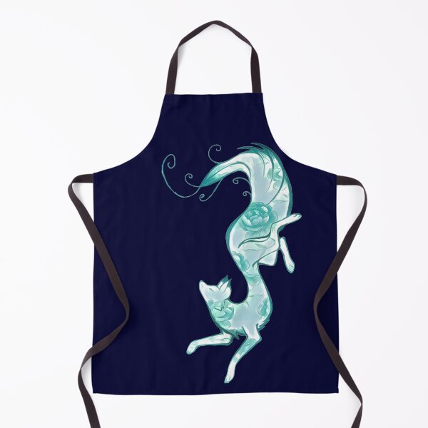 Item preview, Sea-green rosy fox digitally enhanced illustration designed and sold by Corinne Alexa Jackson.