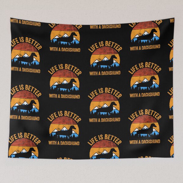 Item preview, Life Is Better With A Dachshund Vintage Distressed Dog Gift  designed and sold by Guarddogdrive.