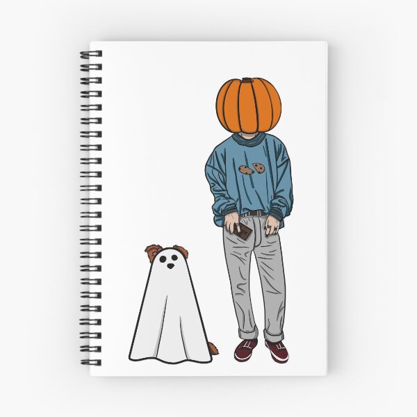 Item preview, A Pumpkin and His Ghost Dog designed and sold by Autumn Fineberg.