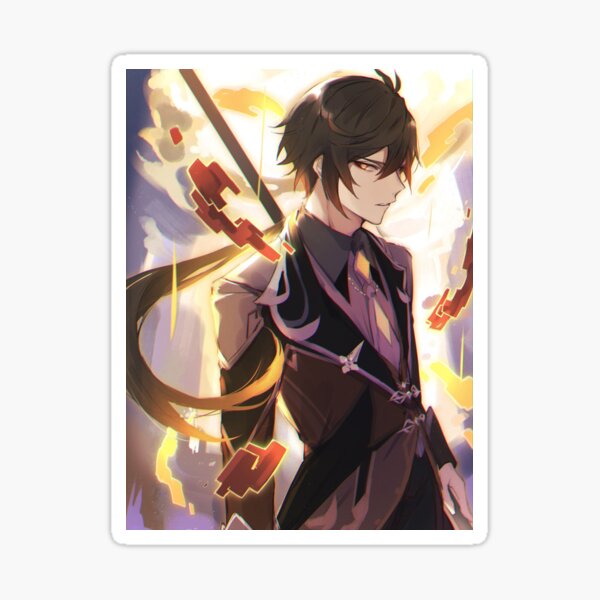 "Genshin Impact Zhongli" Sticker for Sale by Aria100 | Redbubble